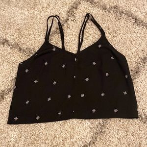 Cross crop top